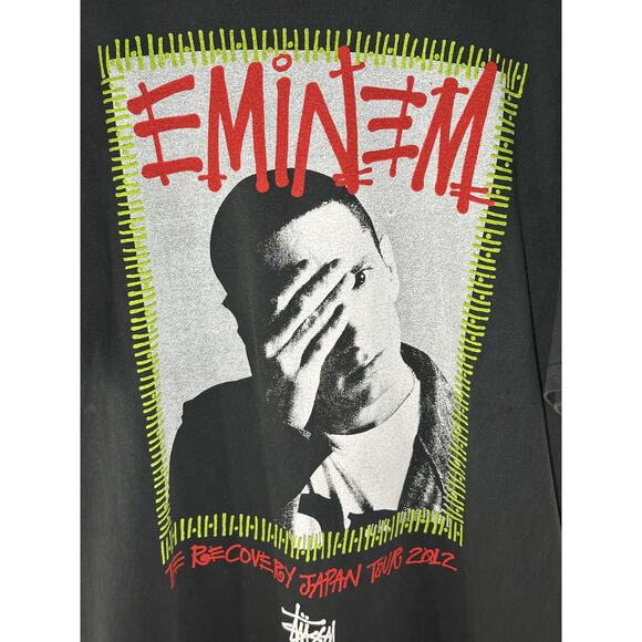 Eminem Not Afraid  Stussy Vintage Reprint Single Stitch T-shirt - Picture 2 of 6